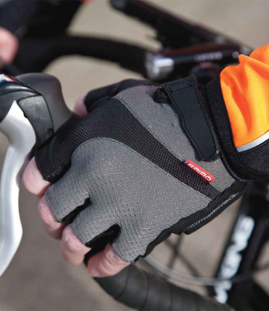 Spiro Fingerless Summer Short Gloves | Grey/Black - Lancashire Teamwear