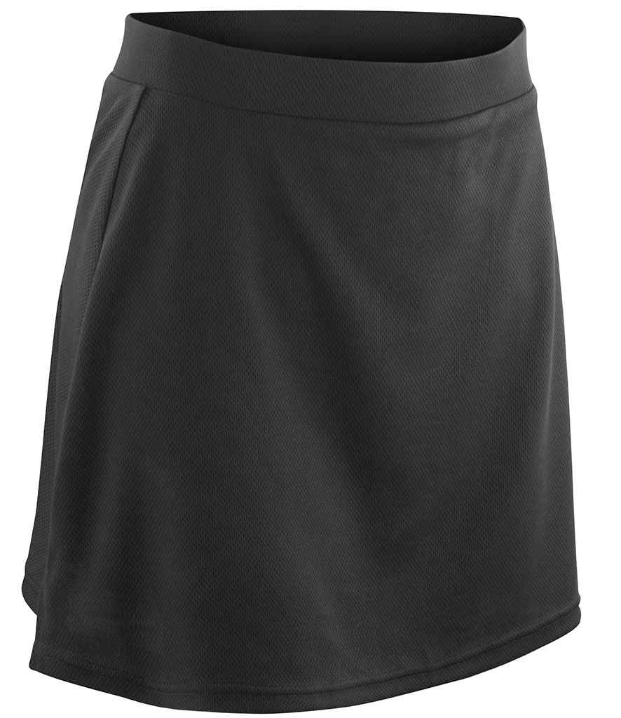 Spiro Ladies Skort | Black Skirt - Lancashire Teamwear