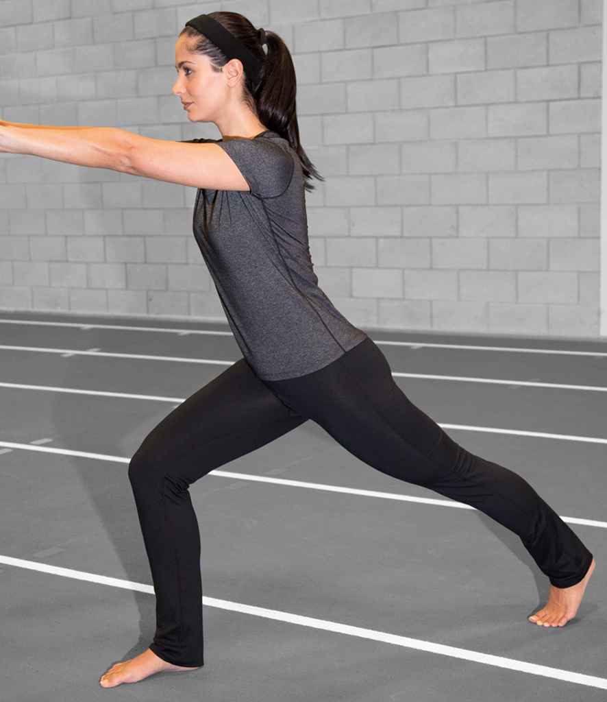 Spiro Ladies Fitness Trousers | Black/Lavender - Lancashire Teamwear
