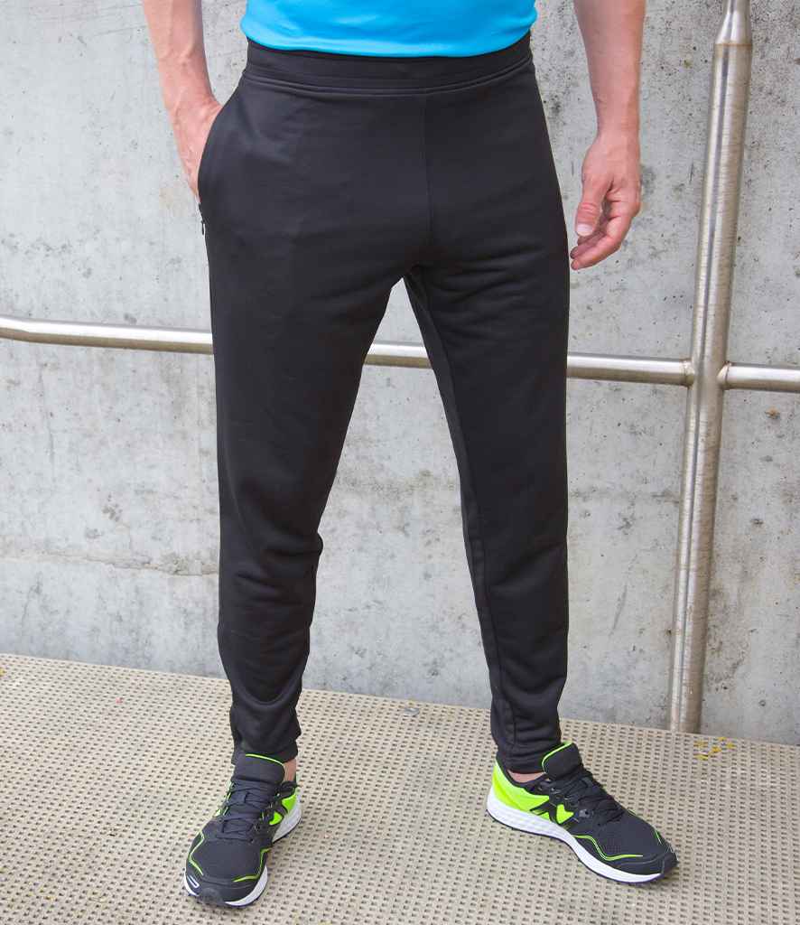 Spiro Slim Fit Joggers | Black Trousers - Lancashire Teamwear