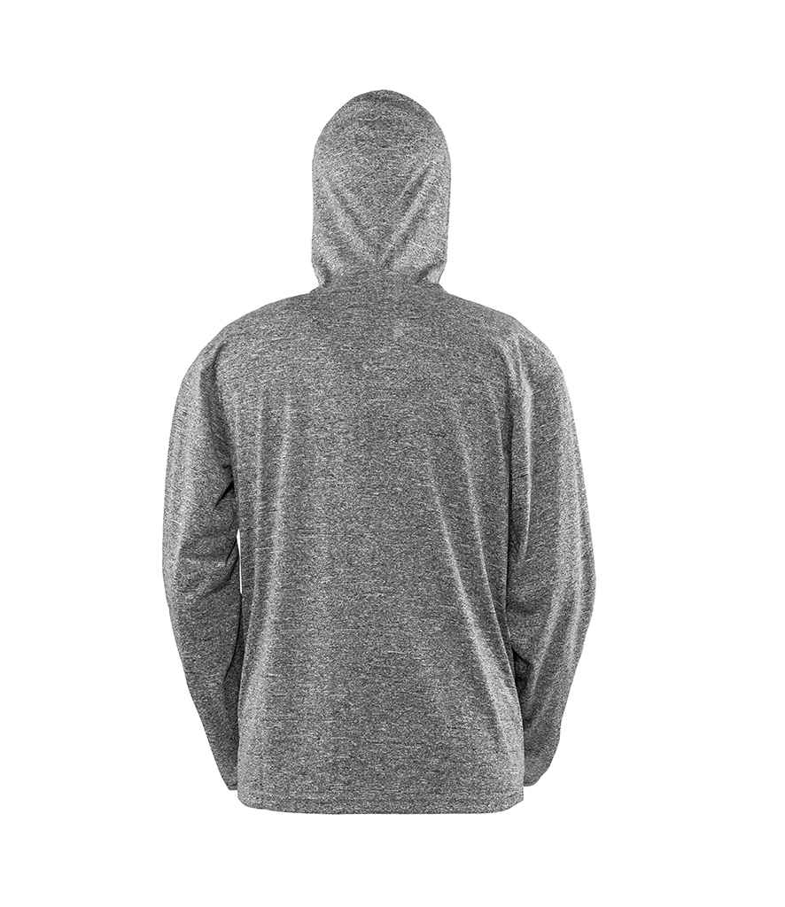 Spiro Ladies Hooded T-Shirt Jacket | Marl Grey - Lancashire Teamwear