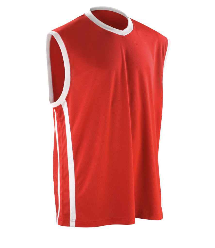 Spiro Basketball Top Red/White