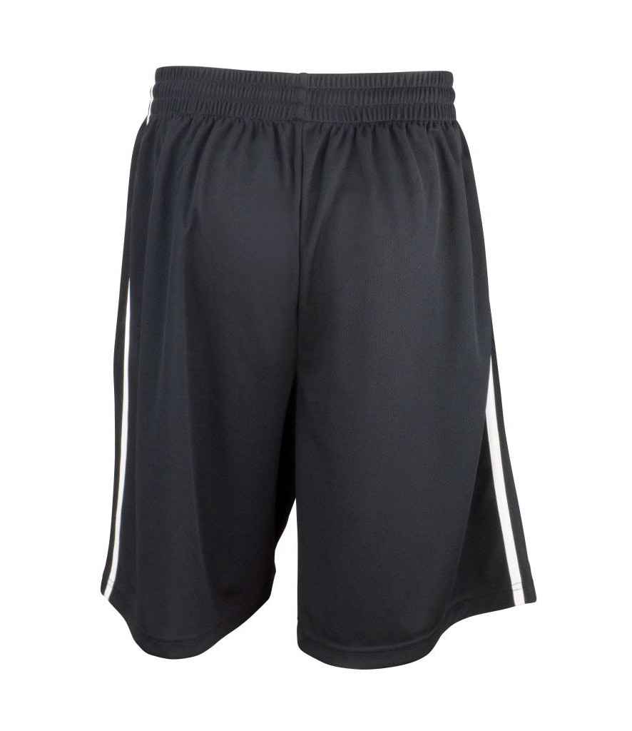 Spiro Basketball Shorts | Black/White - Lancashire Teamwear