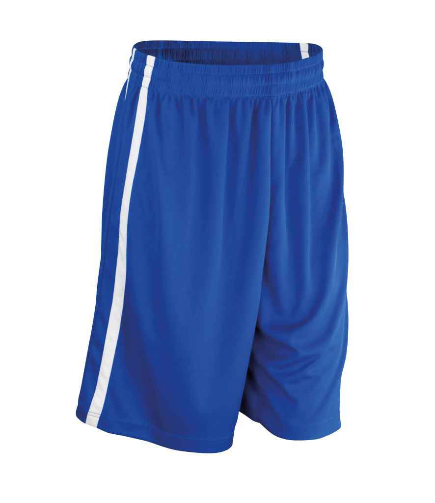 Spiro Basketball Shorts Royal Blue/White