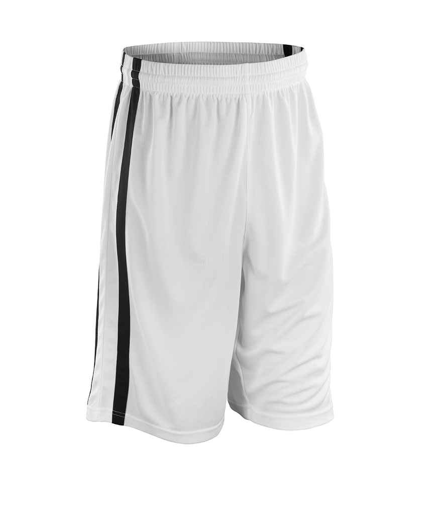 Spiro Basketball Shorts White/Black