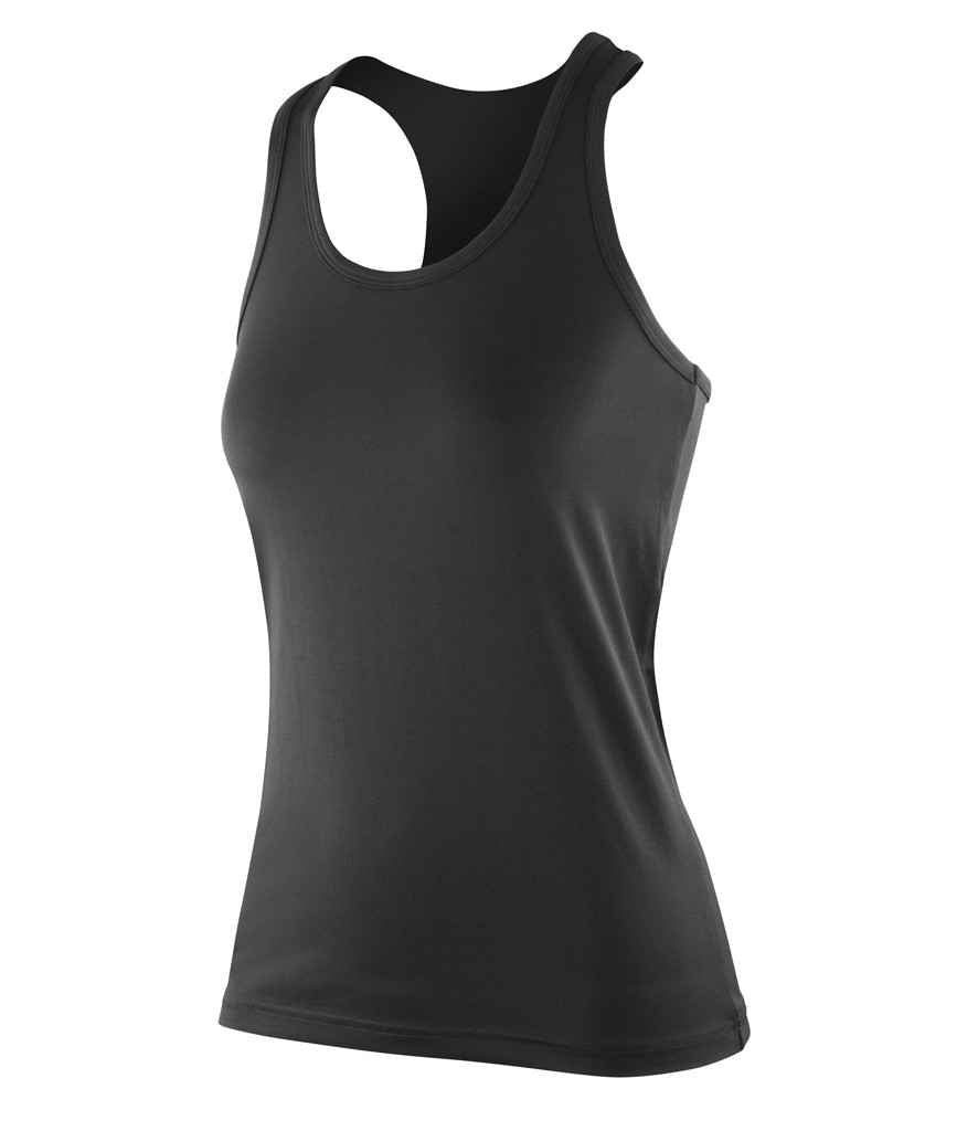 Spiro Impact Ladies Softex® Fitness Top Black