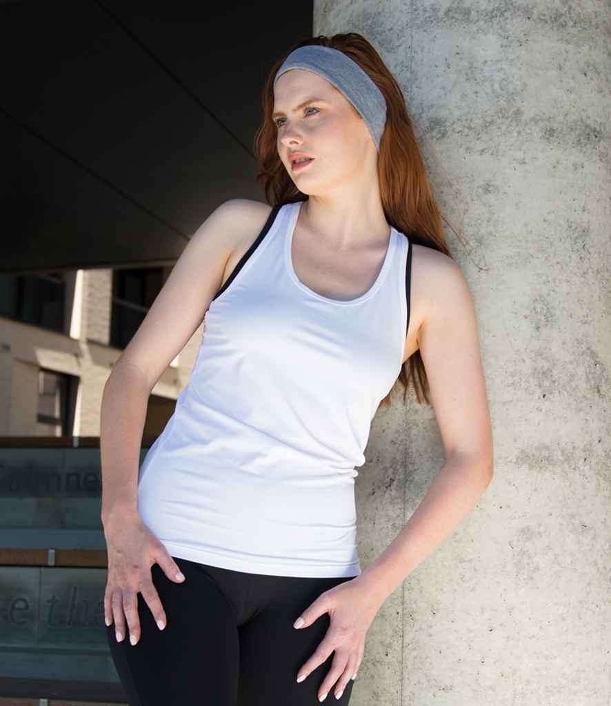 Spiro Impact Ladies Softex® Fitness Top | White T-Shirt - Lancashire Teamwear