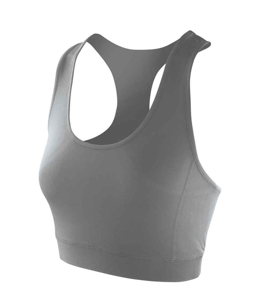 Spiro Impact Ladies Softex® Crop Top Cloudy Grey