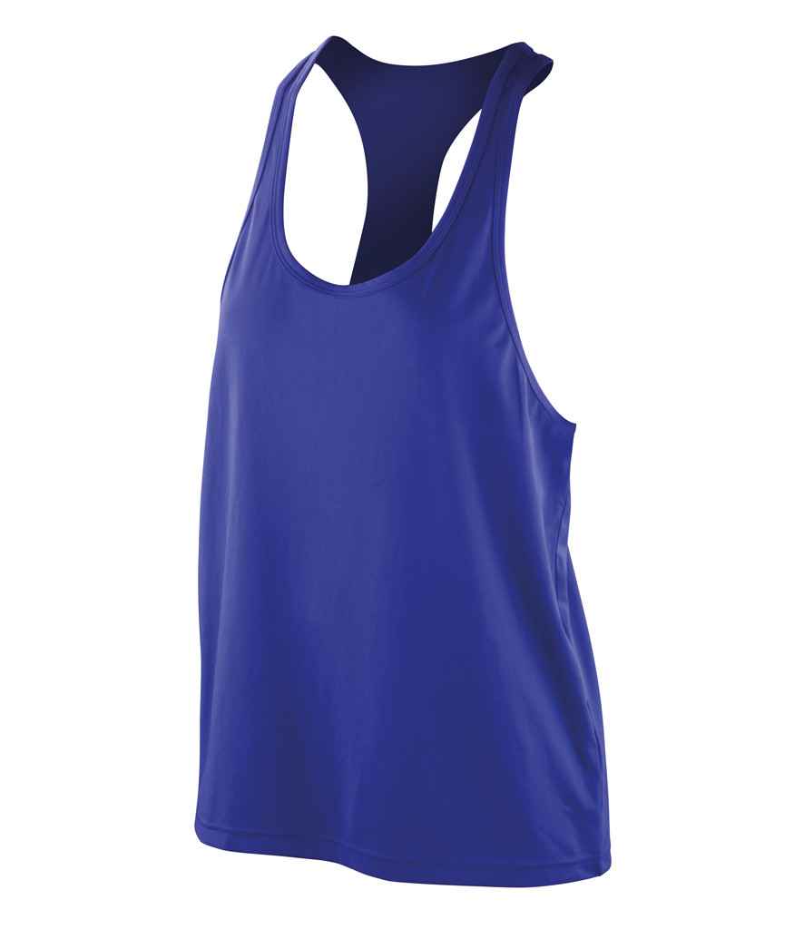 Spiro Impact Ladies Softex® Tank Top | Sapphire Blue T-Shirt - Lancashire Teamwear