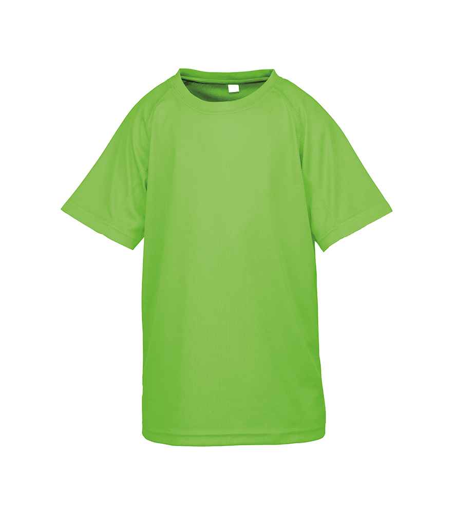Spiro Kids Impact Performance Aircool T-Shirt | Lime Green - Lancashire Teamwear