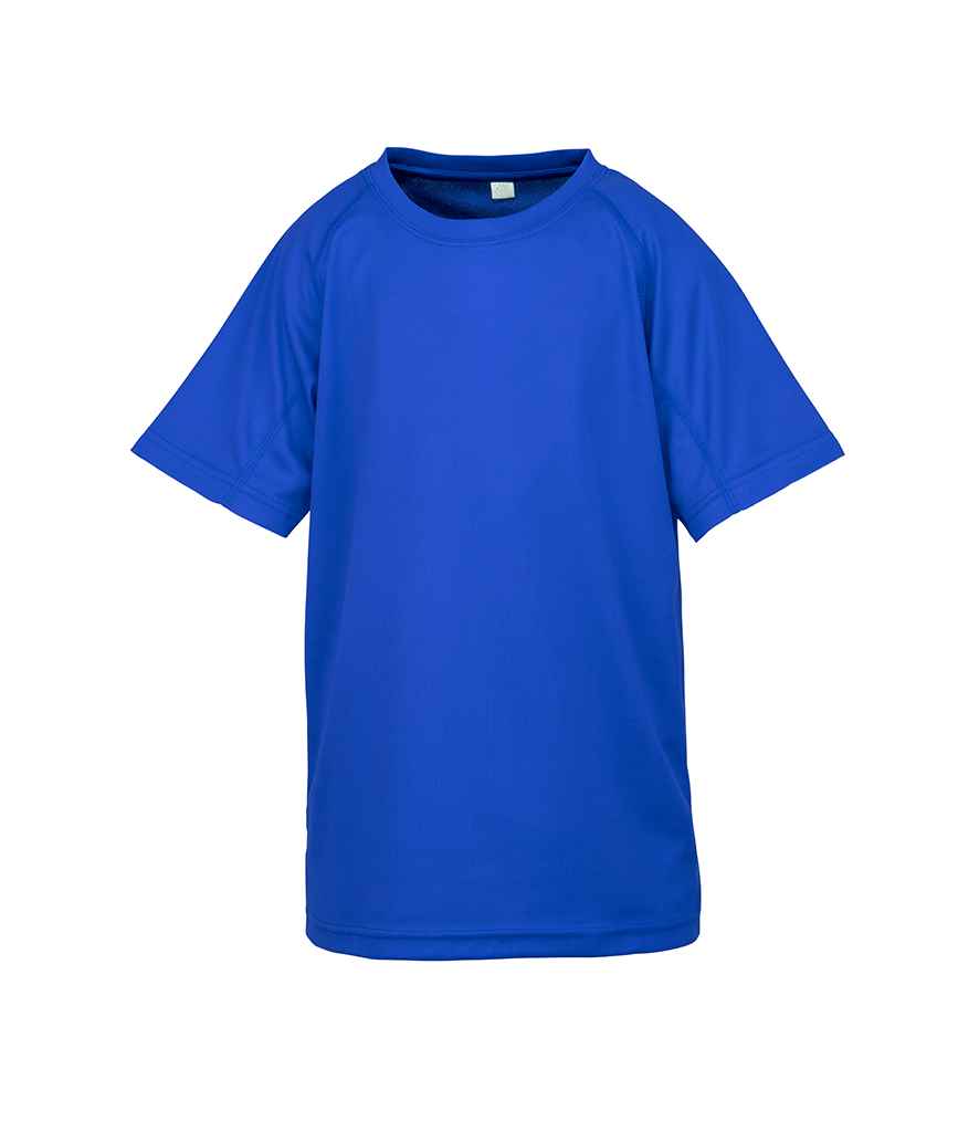 Spiro Kids Impact Performance Aircool T-Shirt | Royal Blue - Lancashire Teamwear