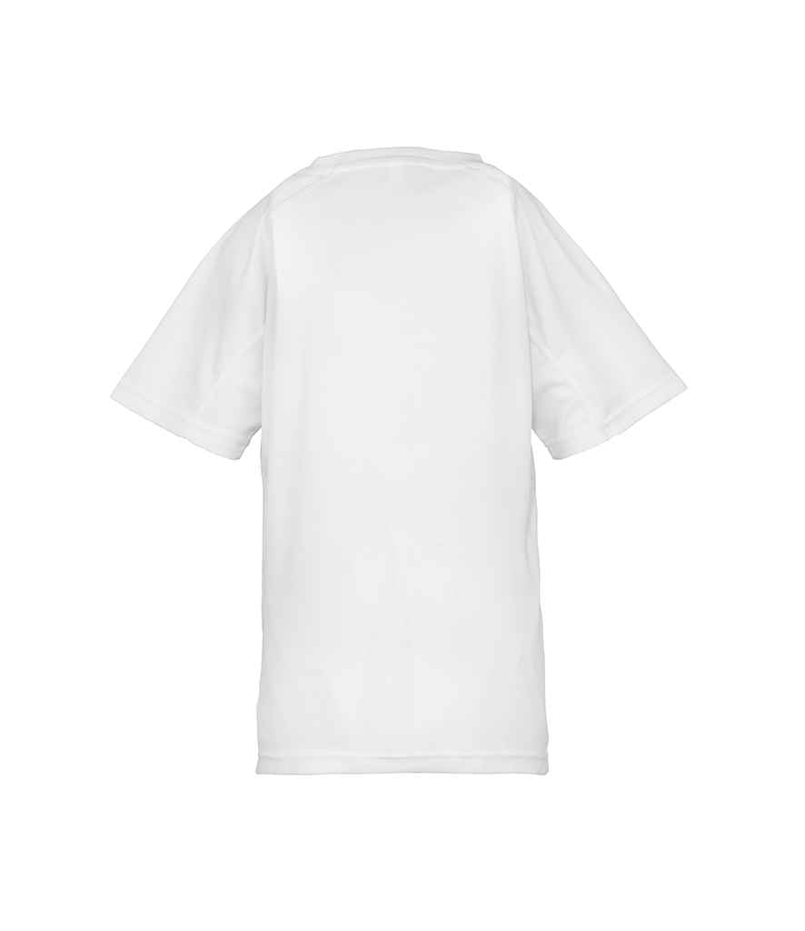Spiro Kids Impact Performance Aircool T-Shirt | White - Lancashire Teamwear