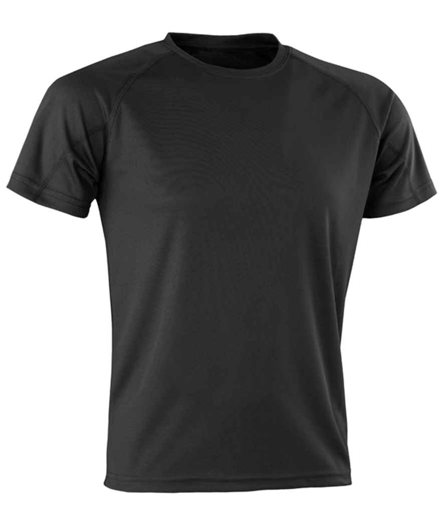 Spiro Impact Performance Aircool T-Shirt | Black Black