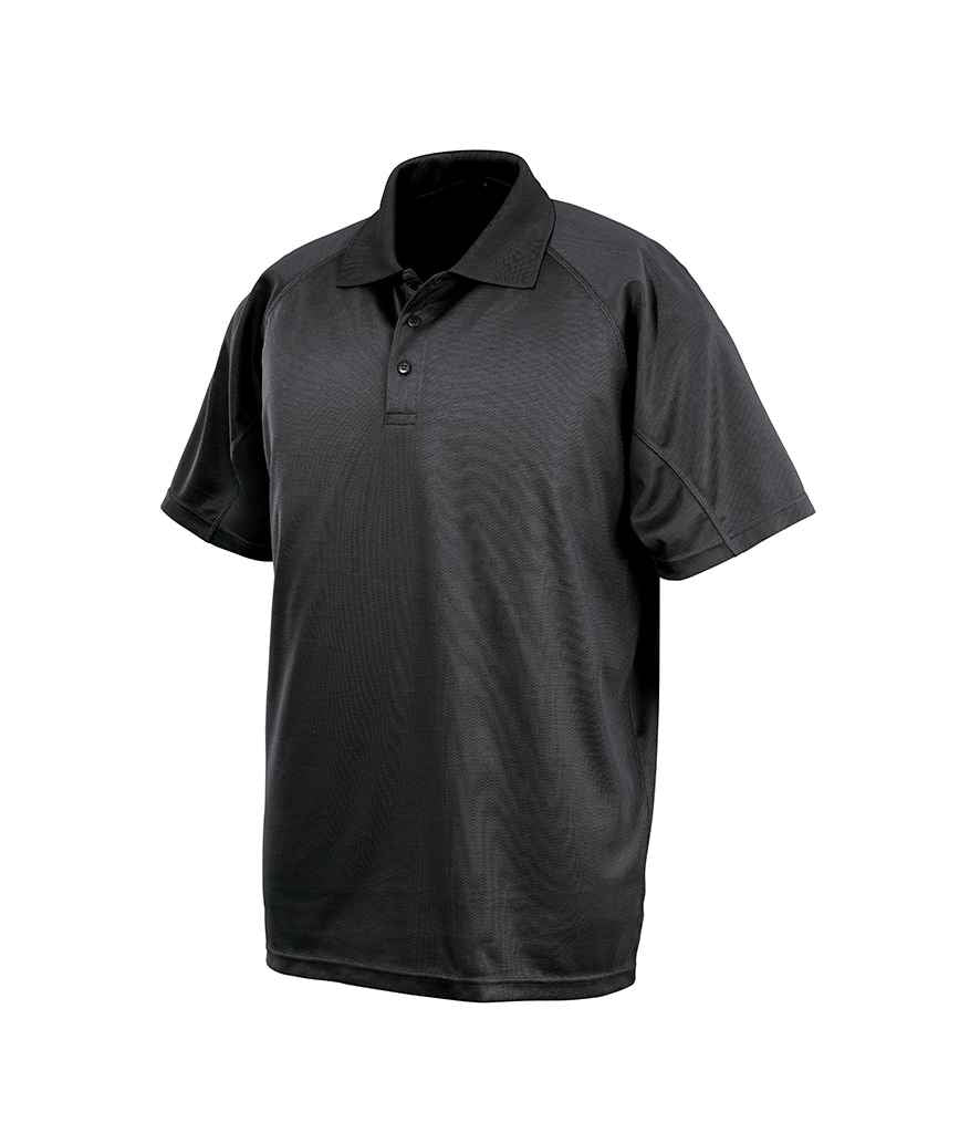 Spiro Impact Performance Aircool Polo Shirt | Black Black