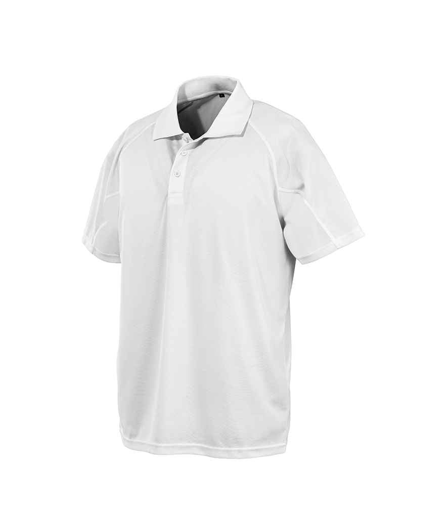 Spiro Impact Performance Aircool Polo Shirt | White White