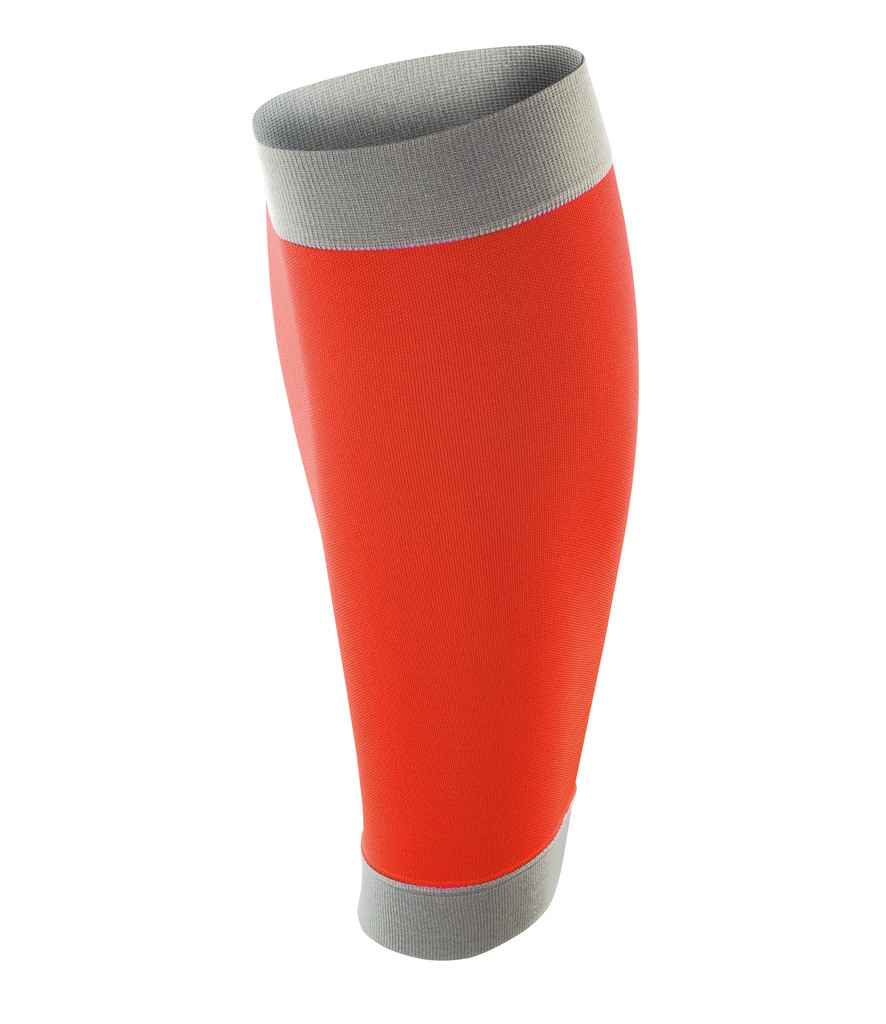 Spiro Compression Calf Sleeve Neon Orange/Grey