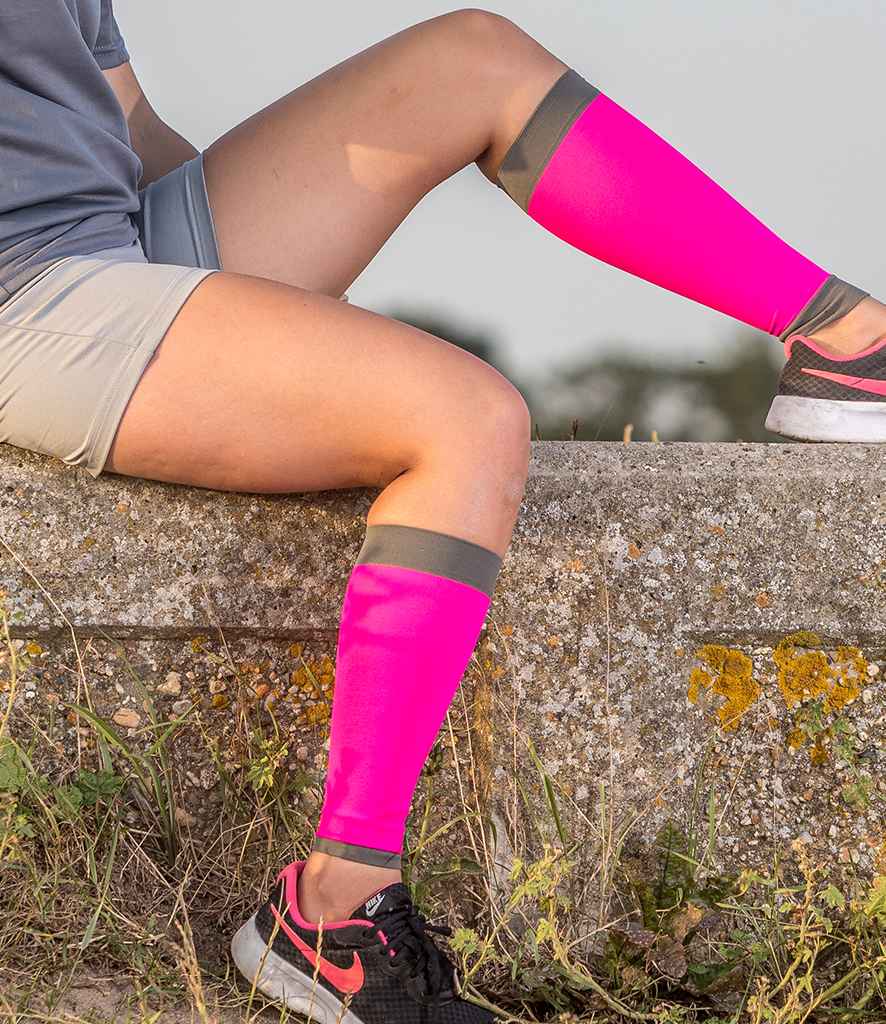 Spiro Compression Calf Sleeve | Pink/Grey Accessory - Lancashire Teamwear