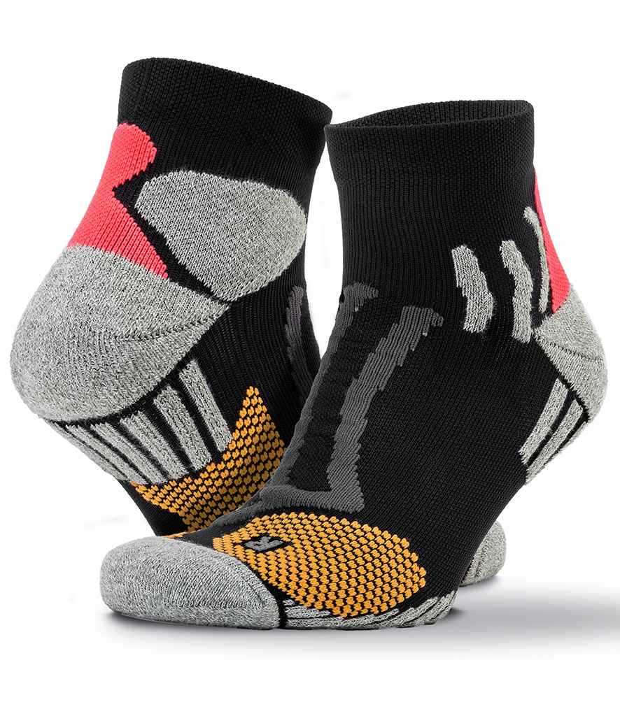 Spiro Technical Compression Sports Socks | Black - Lancashire Teamwear