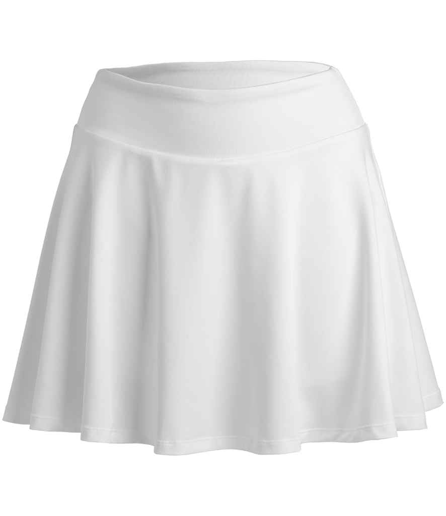 Spiro Ladies Recycled Fitness Skort | White Skirt - Lancashire Teamwear