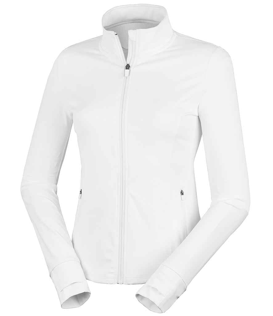 Spiro Ladies Recycled Fitness Jacket | White - Lancashire Teamwear