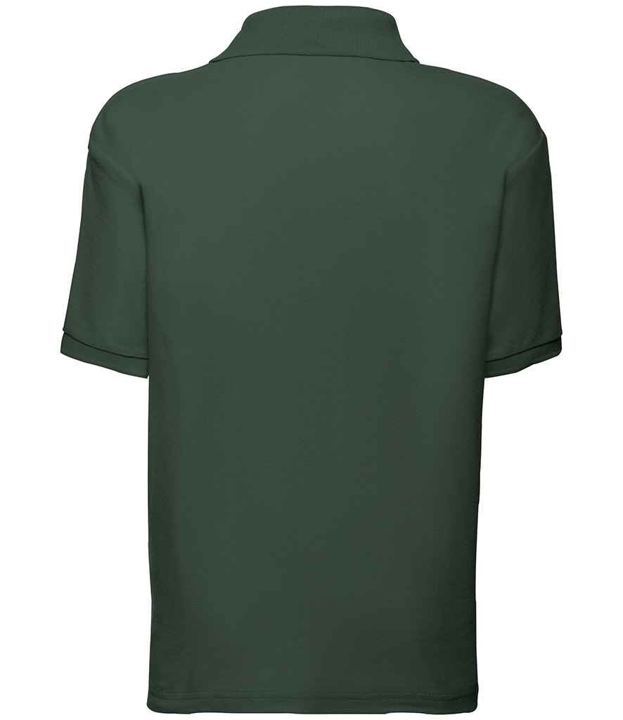 Fruit of the Loom Kids Poly/Cotton Piqué Polo Shirt | Bottle Green - Lancashire Teamwear