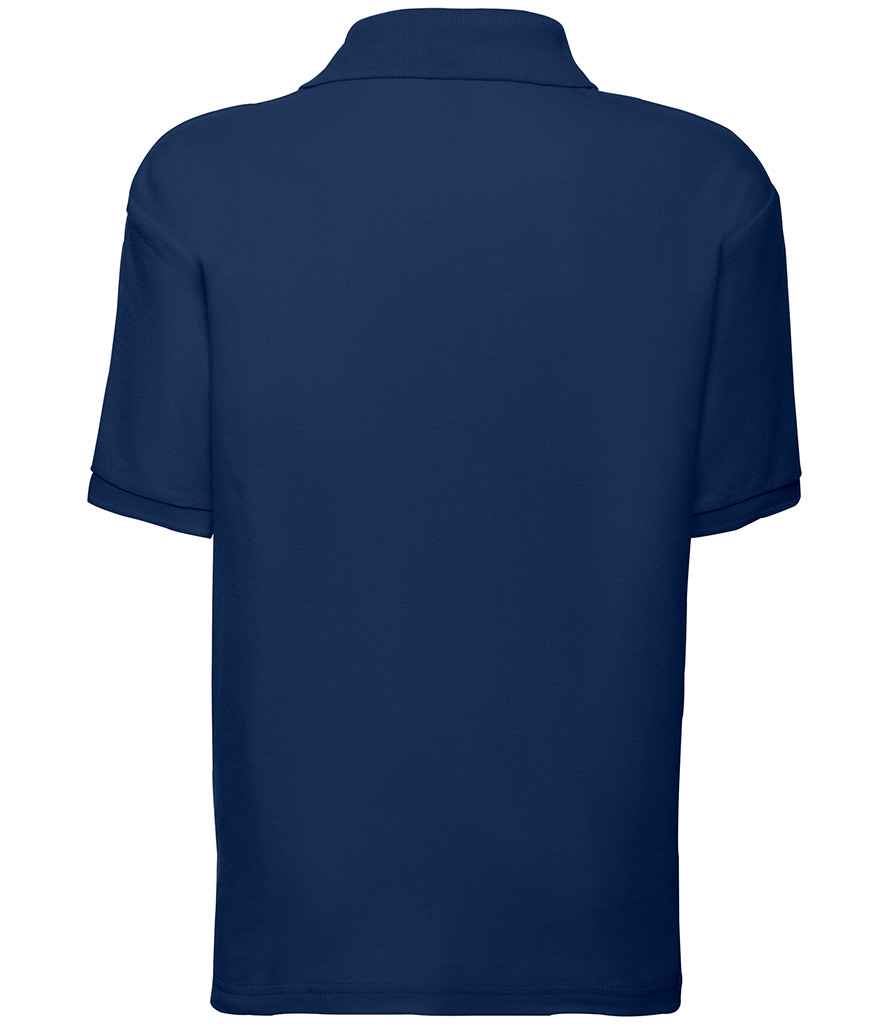 Fruit of the Loom Kids Poly/Cotton Piqué Polo Shirt | Navy - Lancashire Teamwear