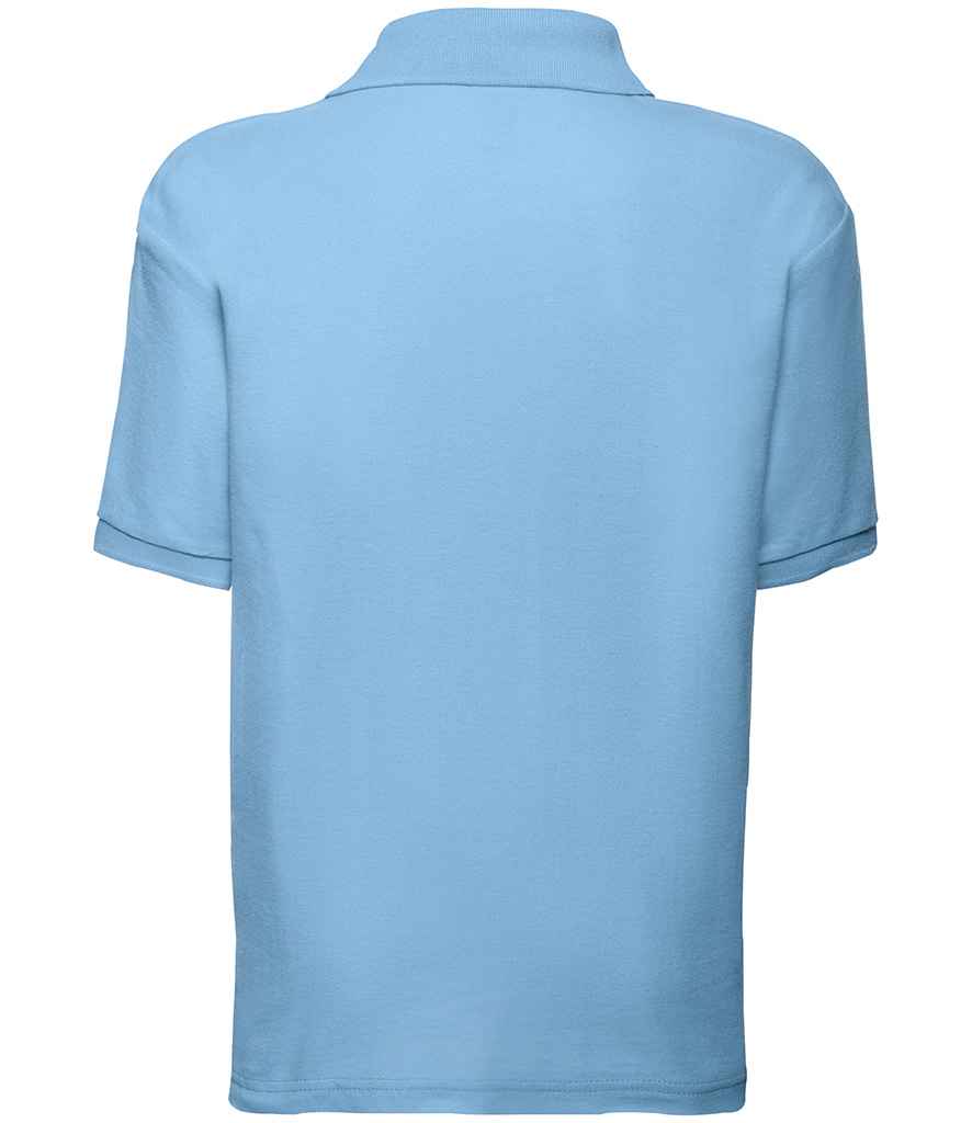 Fruit of the Loom Kids Poly/Cotton Piqué Polo Shirt | Sky Blue - Lancashire Teamwear