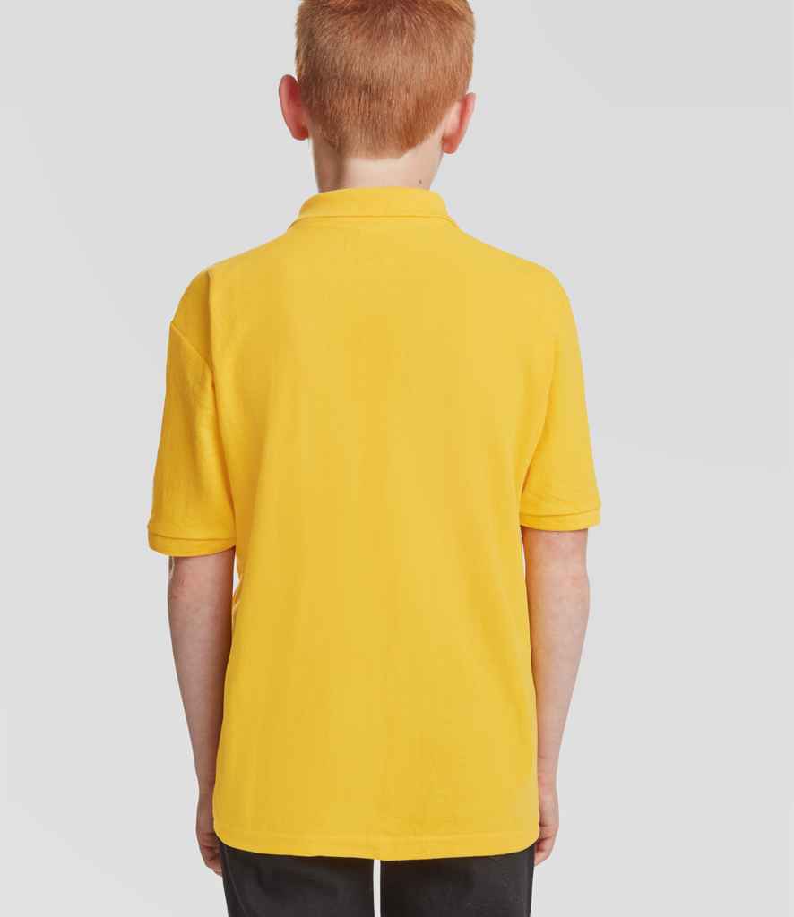 Fruit of the Loom Kids Poly/Cotton Piqué Polo Shirt | Sunflower - Lancashire Teamwear