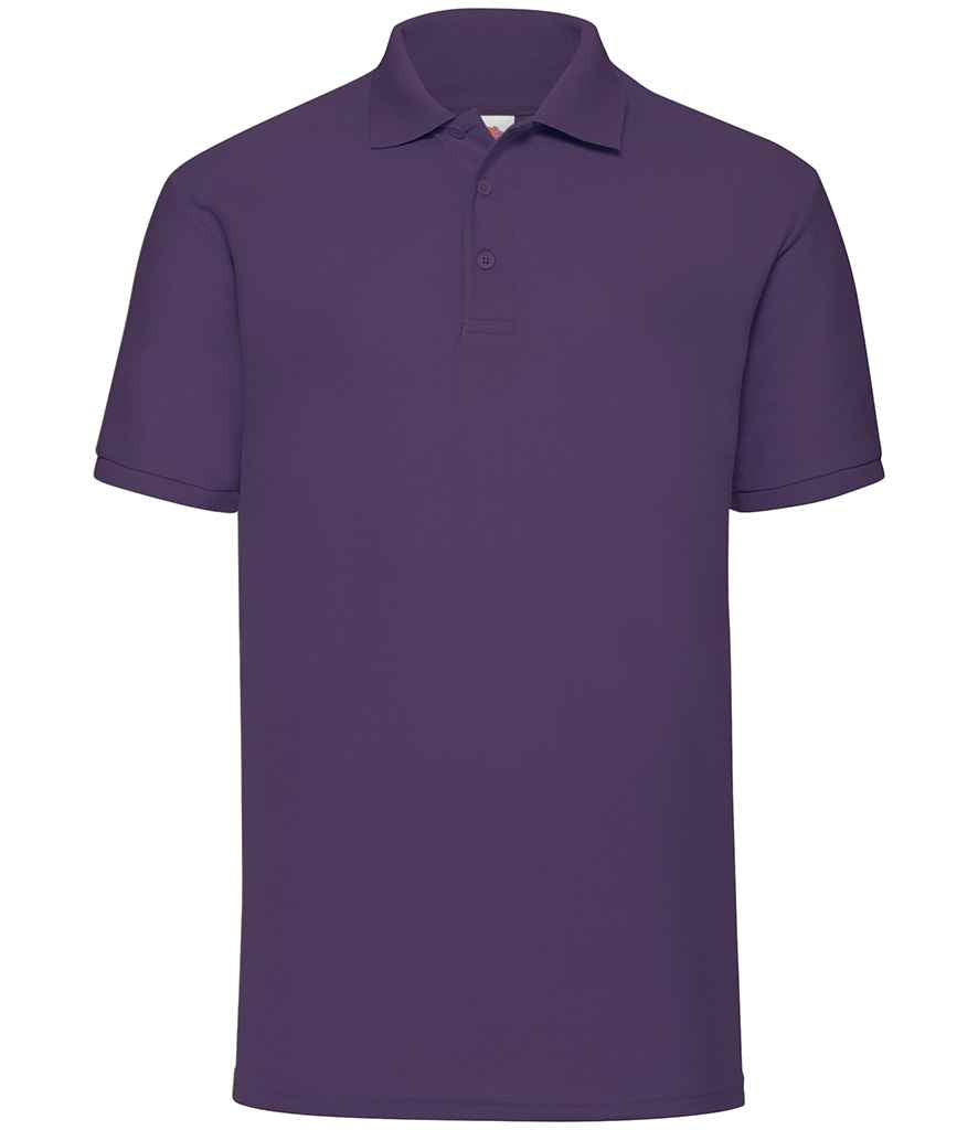 Fruit of the Loom Poly/Cotton Piqué Polo Shirt | Purple Purple