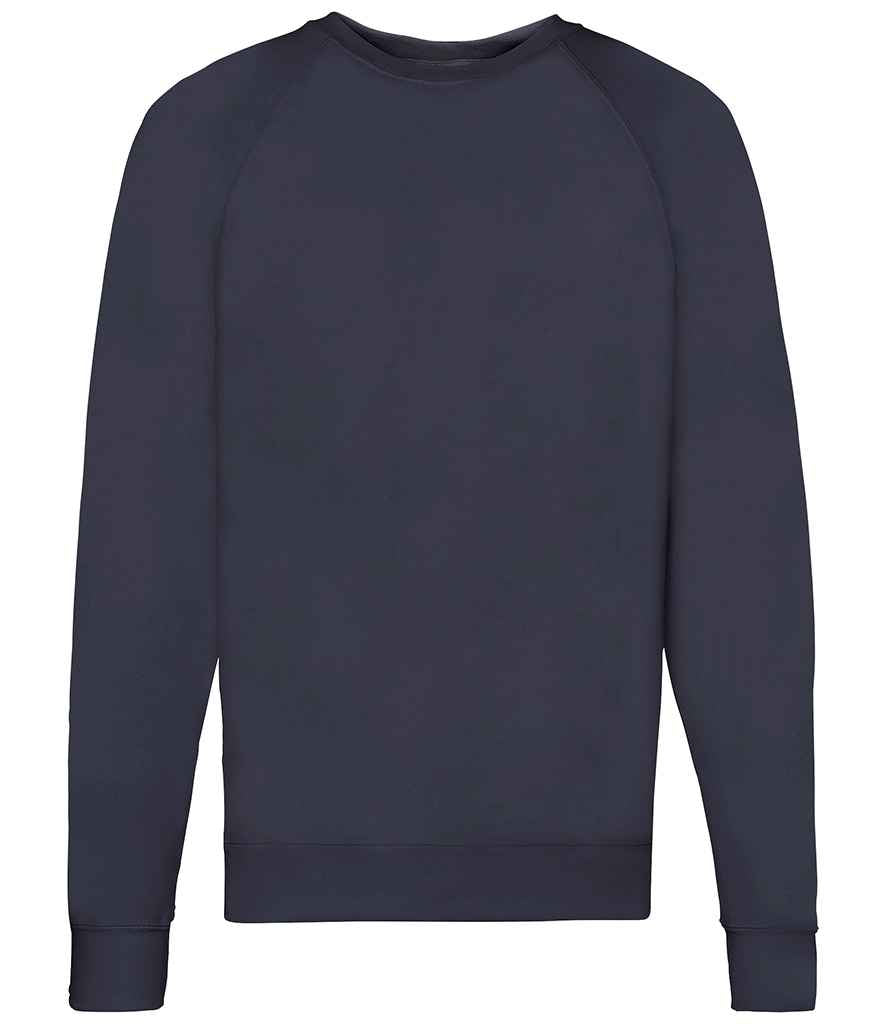Fruit of the Loom Lightweight Raglan Sweatshirt | Deep Navy - Lancashire Teamwear