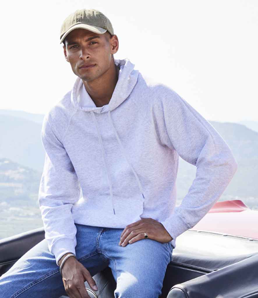 Fruit of the Loom Lightweight Hooded Sweatshirt | Heather Grey - Lancashire Teamwear