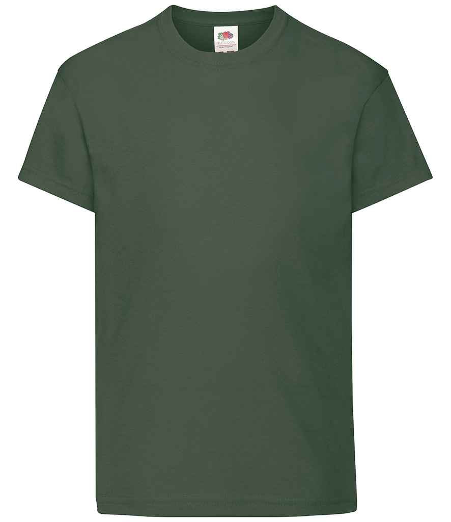 Fruit of the Loom Kids Original T-Shirt | Bottle Green Bottle Green