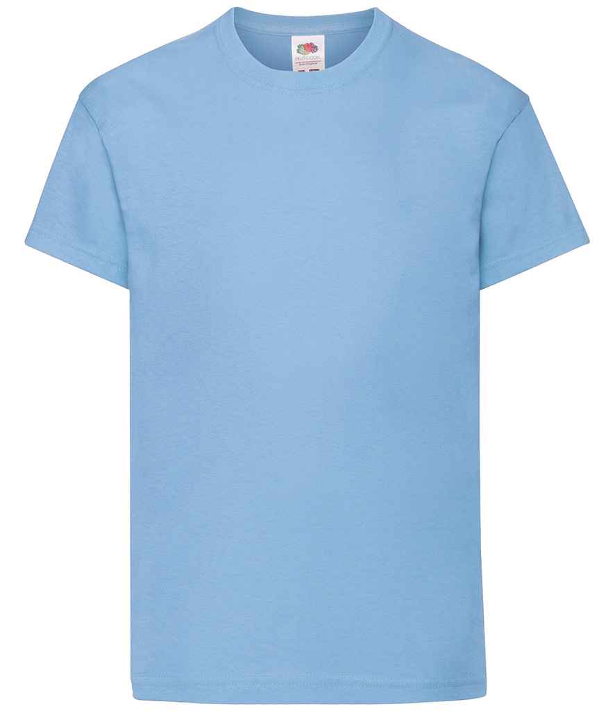 Fruit of the Loom Kids Original T-Shirt | Sky Blue Sky Blue