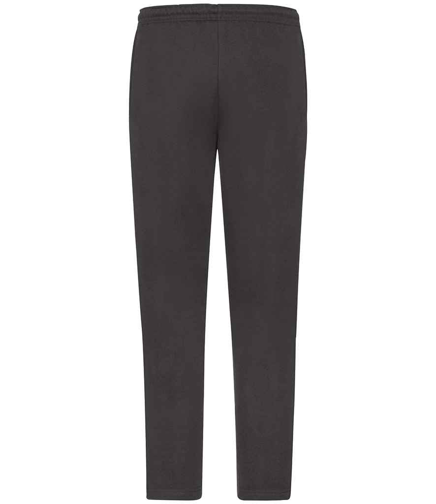 Fruit of the Loom Classic Open Hem Jog Pants | Black Trousers - Lancashire Teamwear