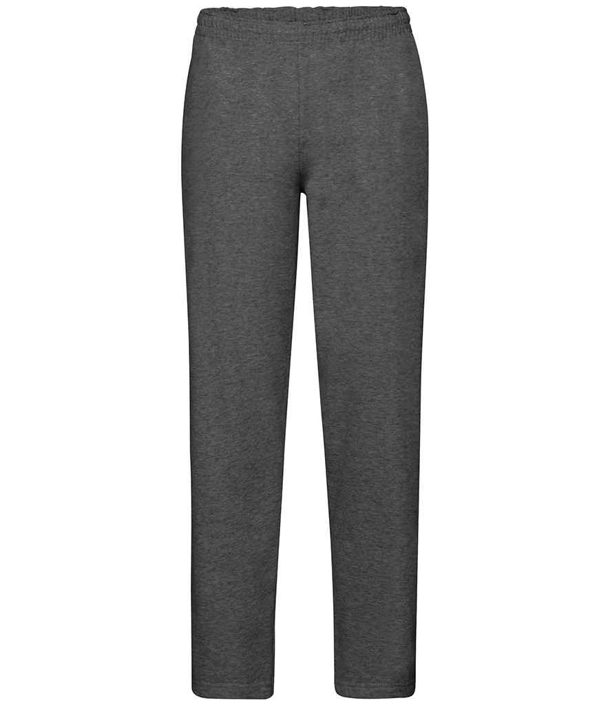 Fruit of the Loom Classic Open Hem Jog Pants Dark Heather