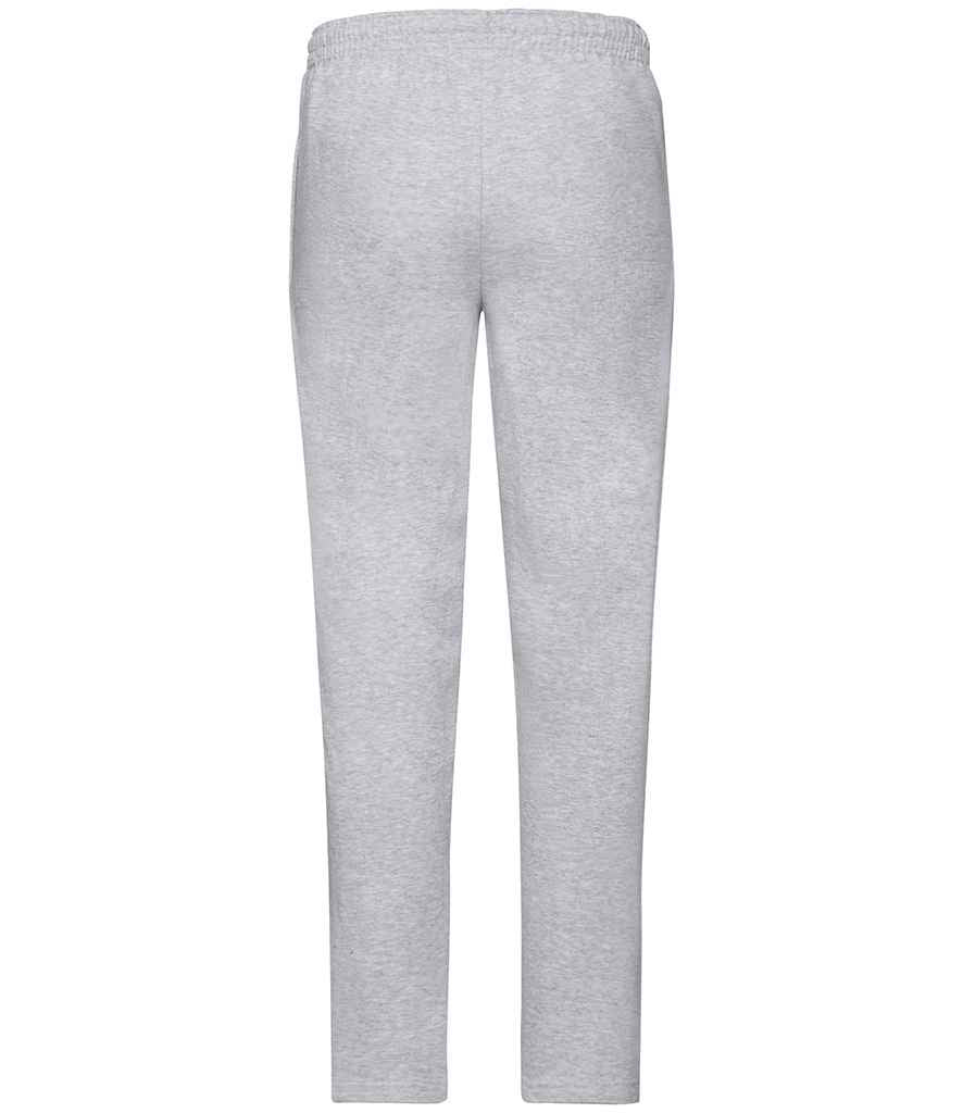 Fruit of the Loom Classic Open Hem Jog Pants | Heather Grey Trousers - Lancashire Teamwear