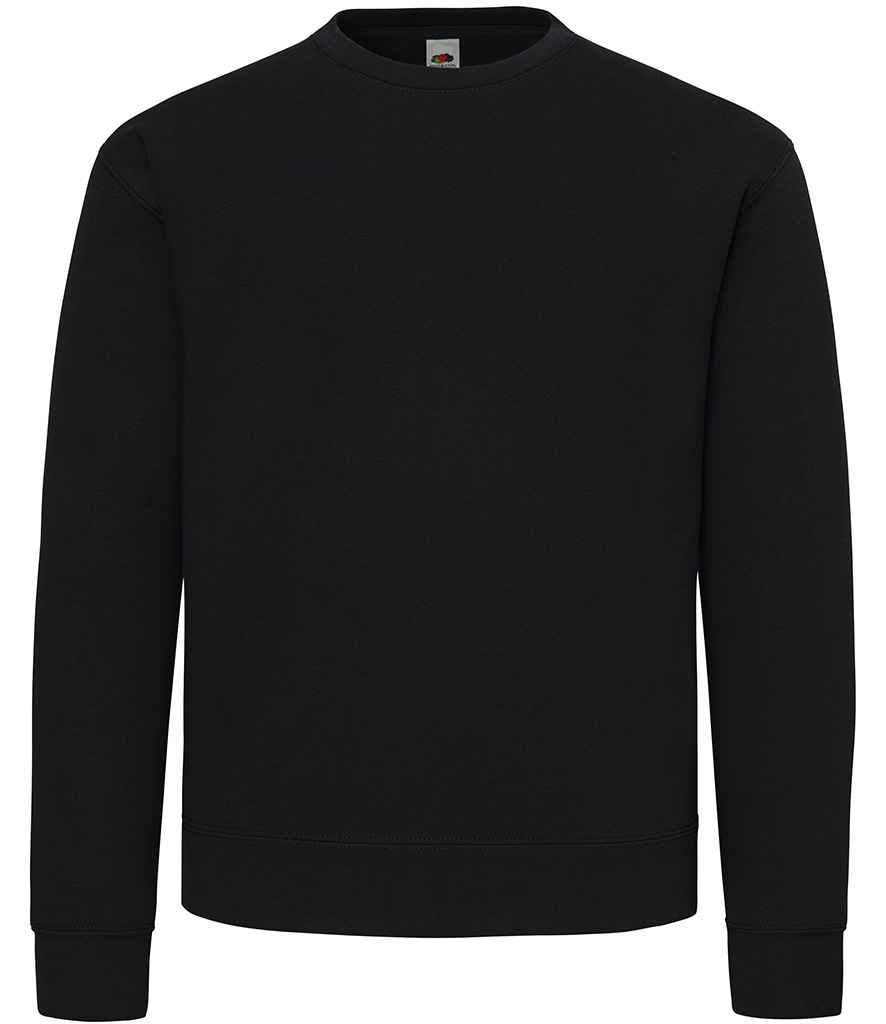 Fruit of the Loom Supercotton™ Sweatshirt | Black - Lancashire Teamwear