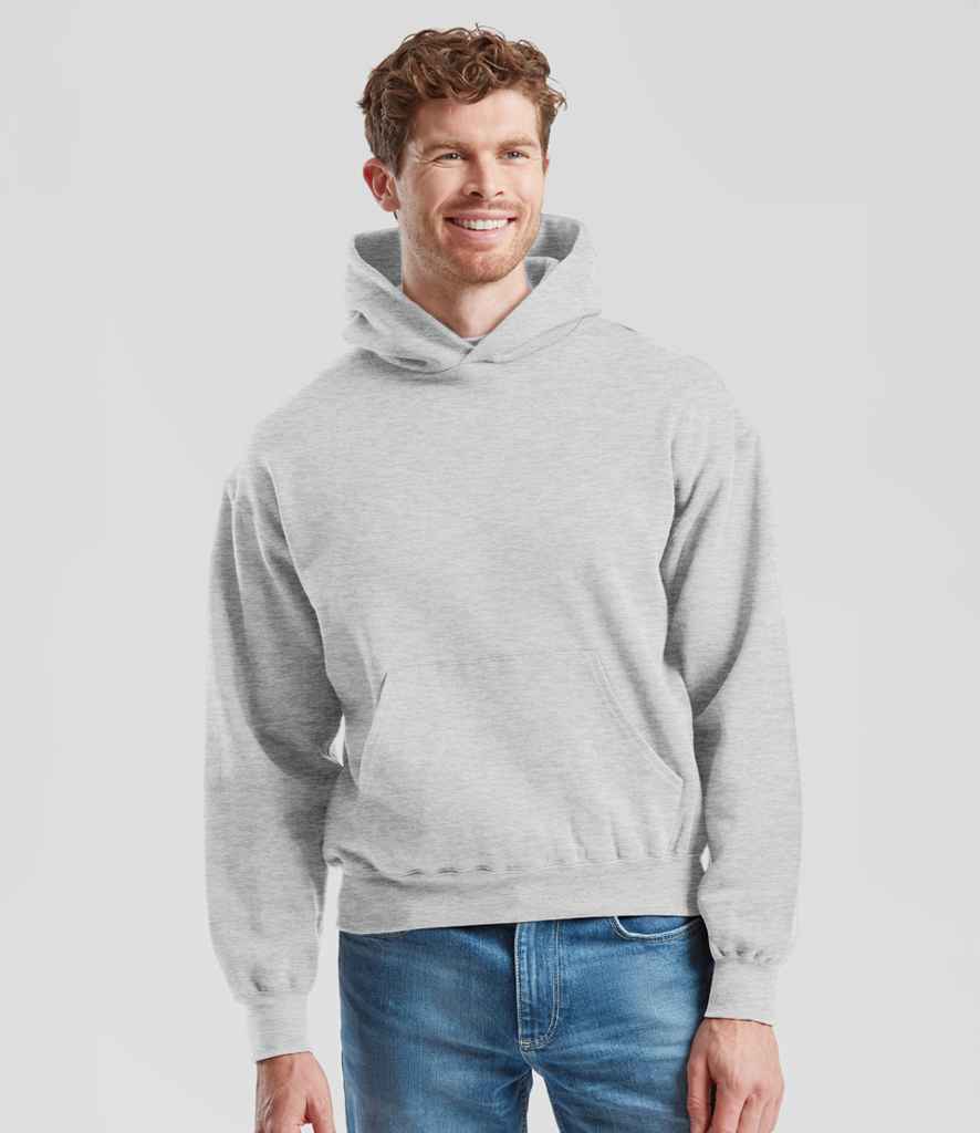 Fruit of the Loom Supercotton™ Hooded Sweatshirt | Athletic Heather - Lancashire Teamwear