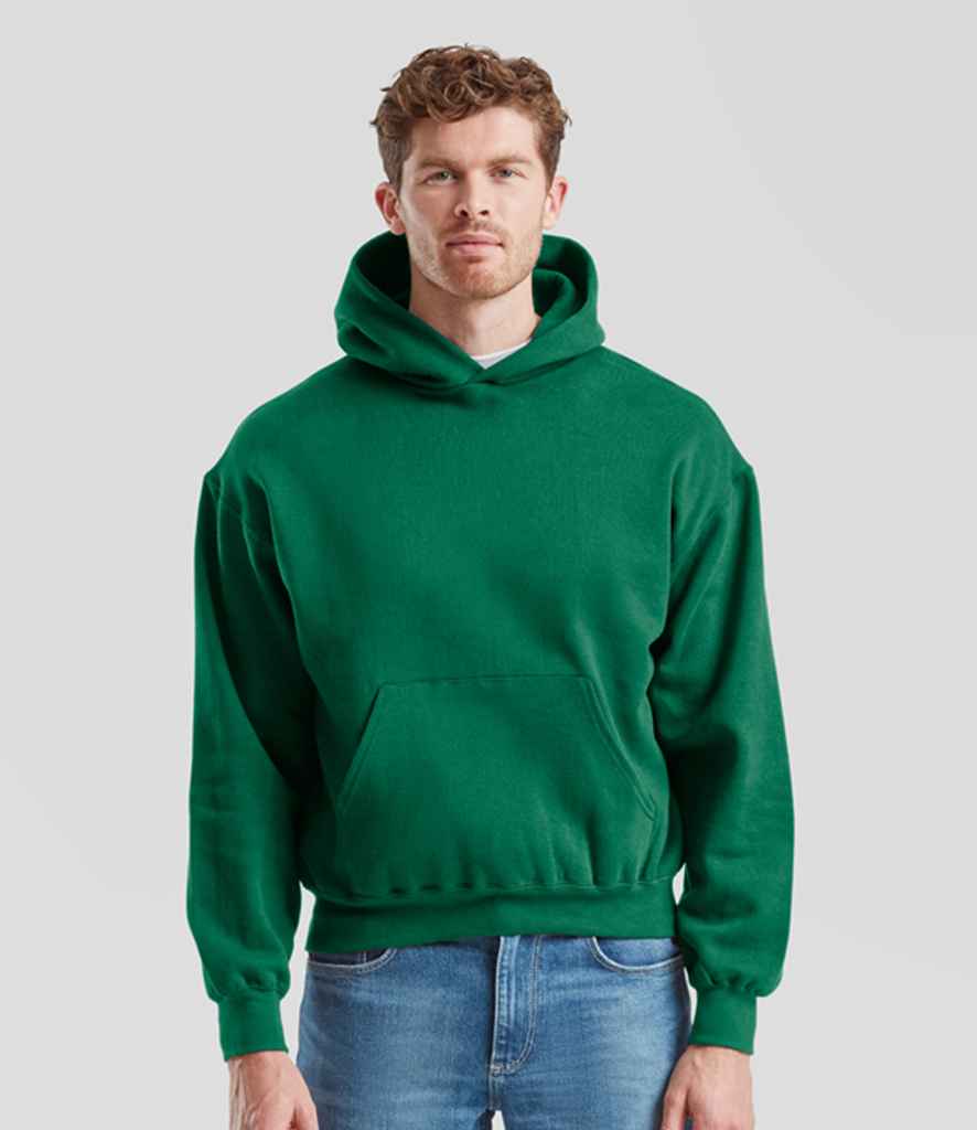 Fruit of the Loom Supercotton™ Hooded Sweatshirt | College Green - Lancashire Teamwear
