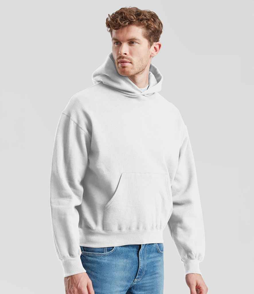 Fruit of the Loom Supercotton™ Hooded Sweatshirt | White - Lancashire Teamwear