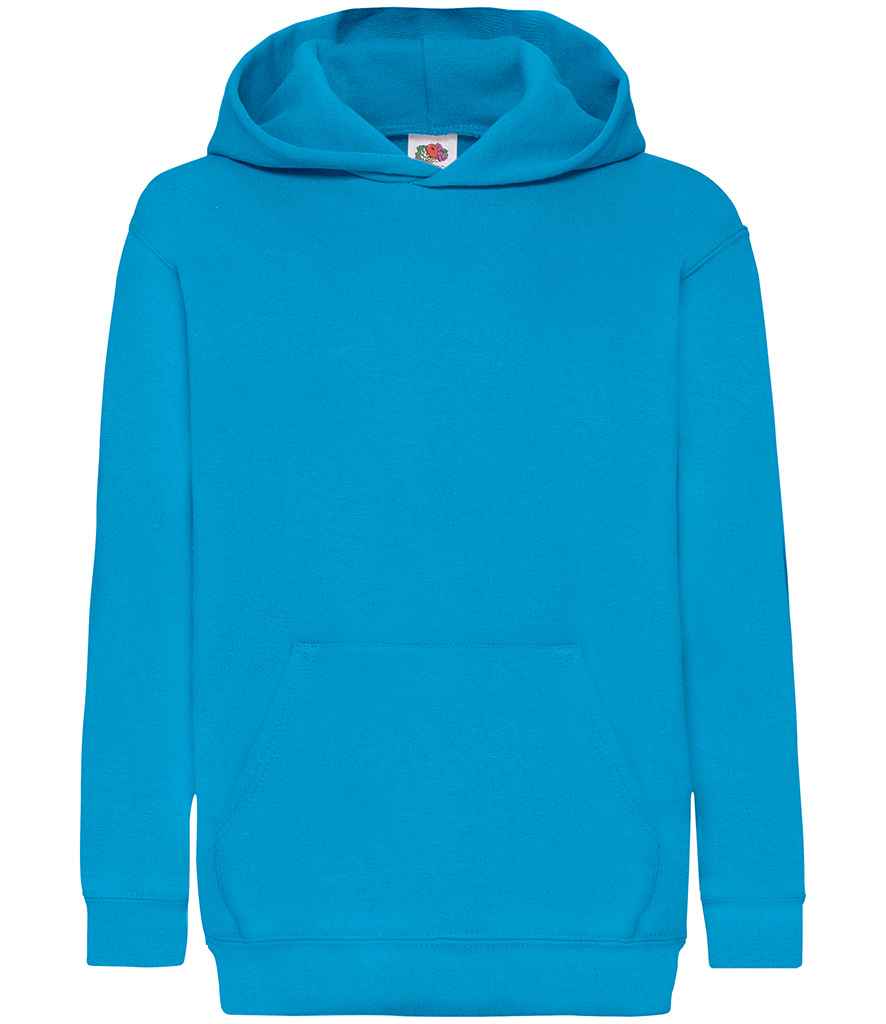 Fruit of the Loom Kids Classic Hooded Sweatshirt | Azure - Lancashire Teamwear
