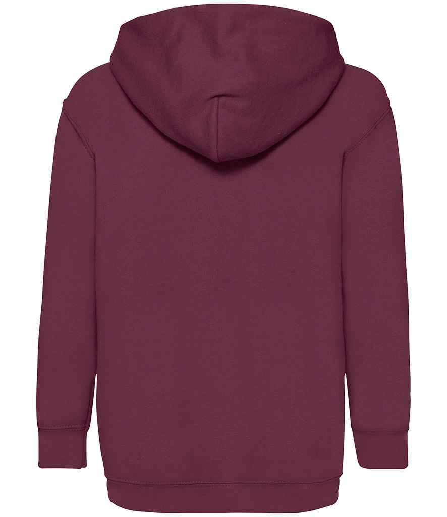 Fruit of the Loom Kids Classic Hooded Sweatshirt | Burgundy - Lancashire Teamwear