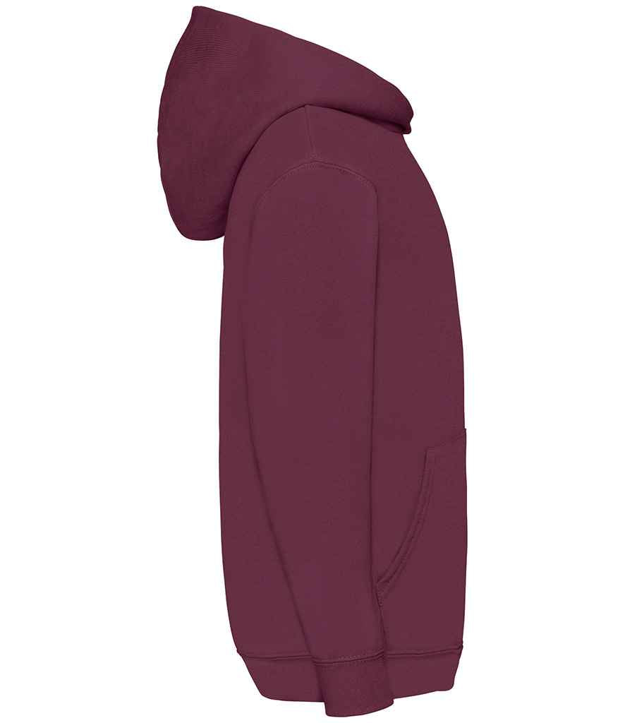 Fruit of the Loom Kids Classic Hooded Sweatshirt | Burgundy - Lancashire Teamwear