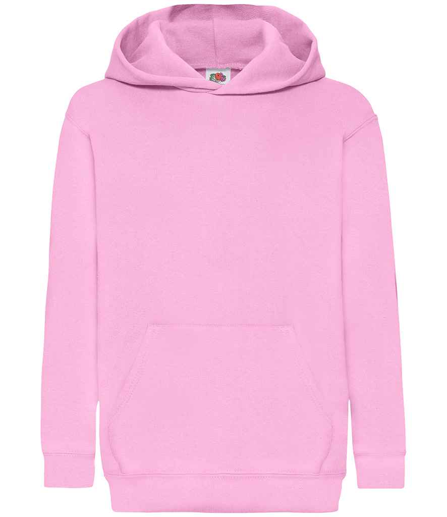 Fruit of the Loom Kids Classic Hooded Sweatshirt | Light Pink - Lancashire Teamwear