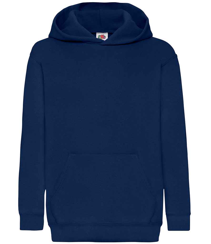 Fruit of the Loom Kids Classic Hooded Sweatshirt | Navy - Lancashire Teamwear