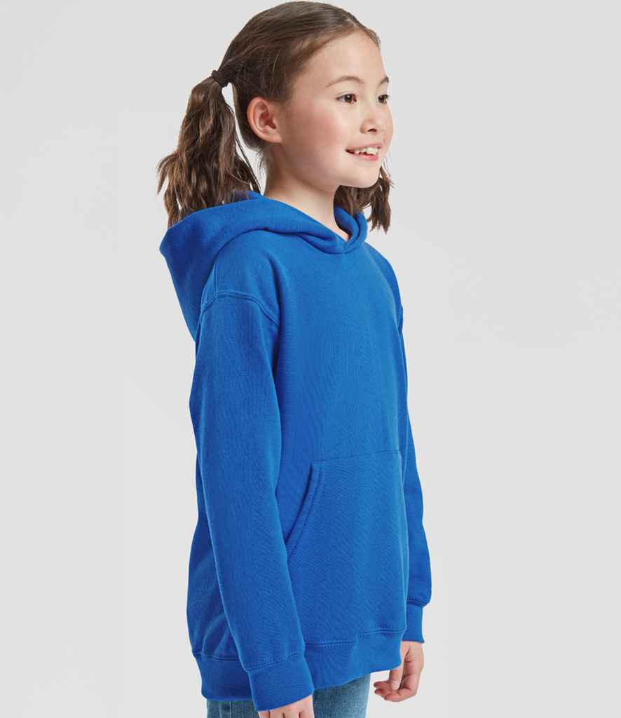 Fruit of the Loom Kids Classic Hooded Sweatshirt | Royal Blue - Lancashire Teamwear