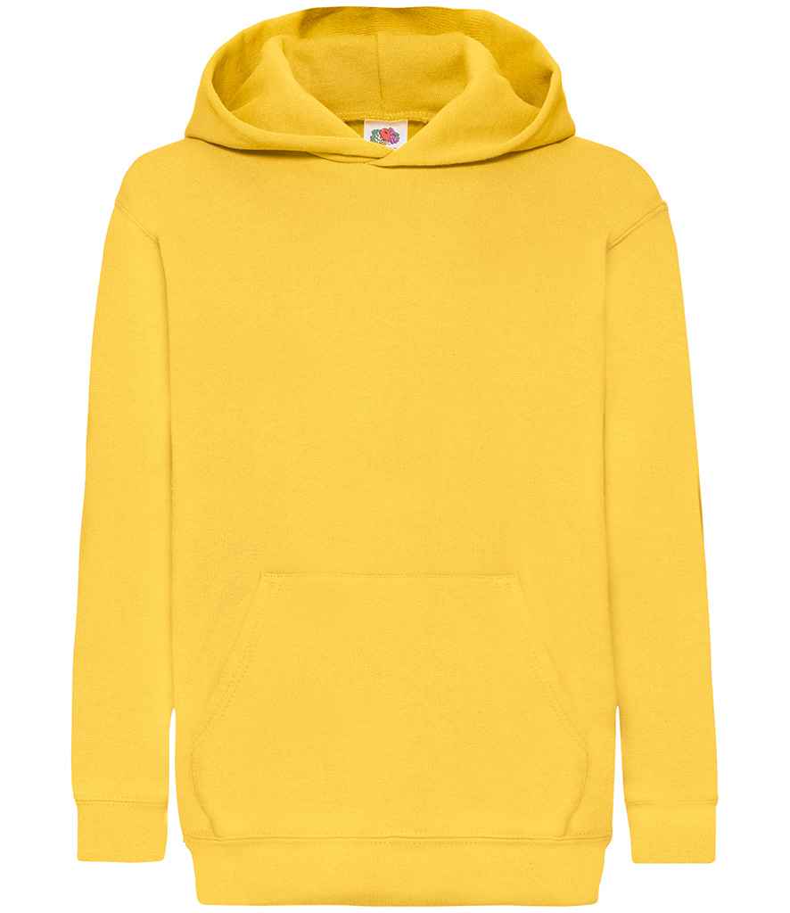 Fruit of the Loom Kids Classic Hooded Sweatshirt Sunflower