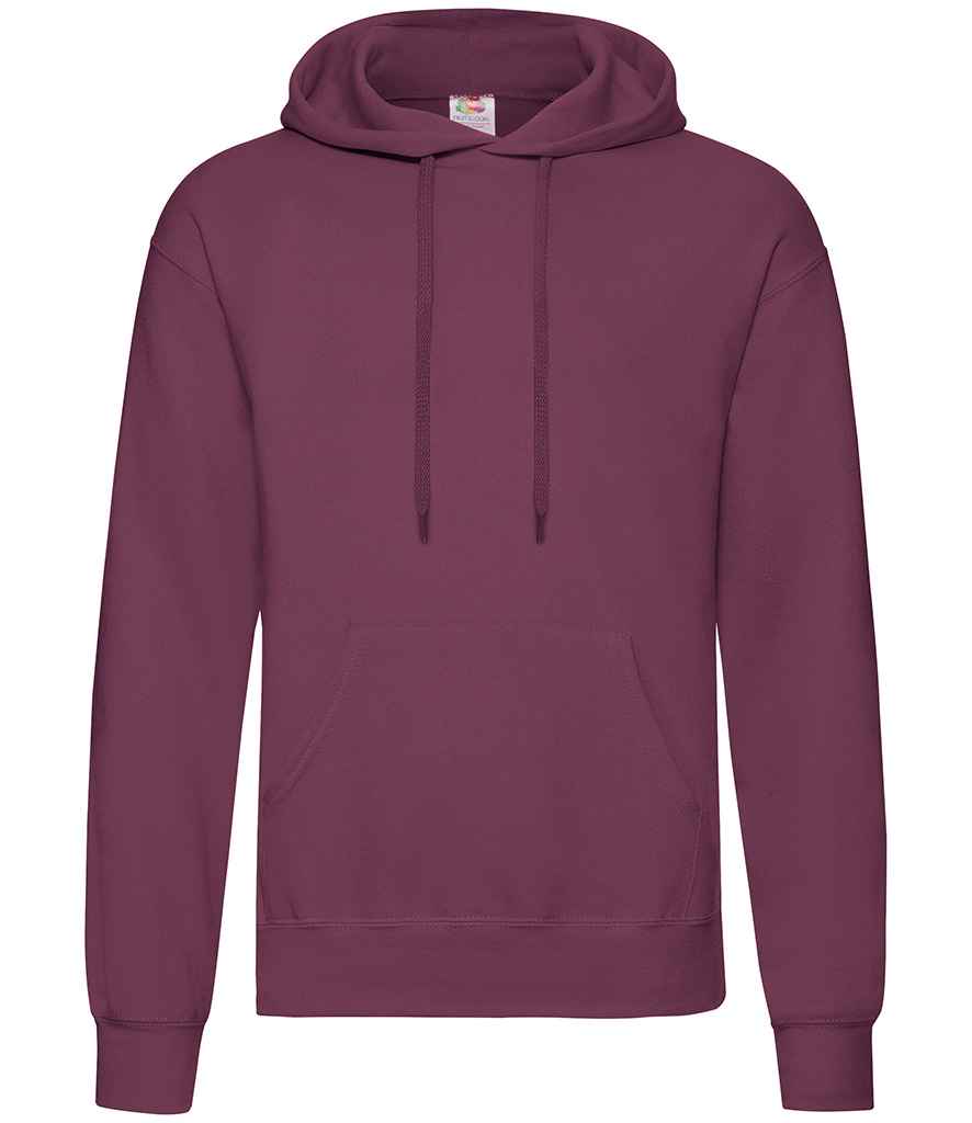Fruit of the Loom Classic Hooded Sweatshirt | Burgundy Burgundy