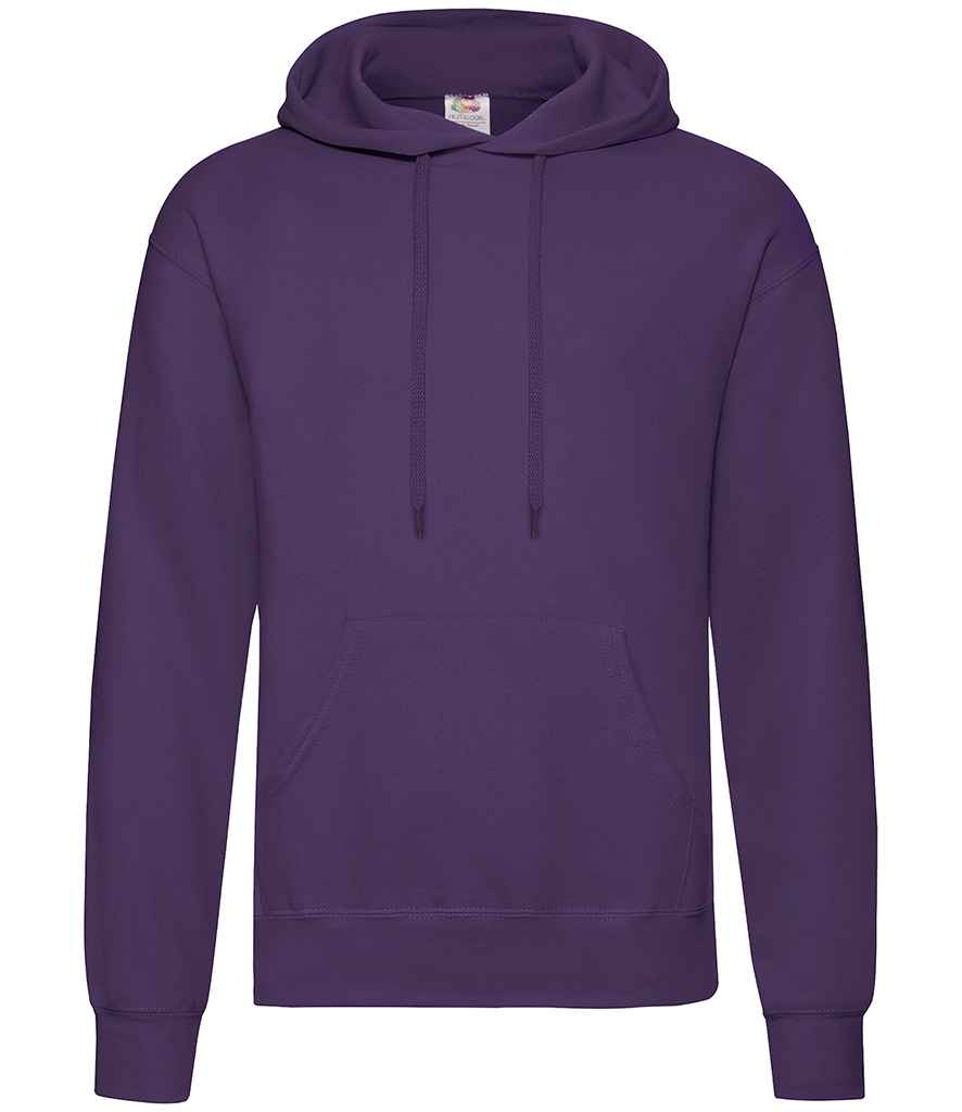 Fruit of the Loom Classic Hooded Sweatshirt | Purple Purple