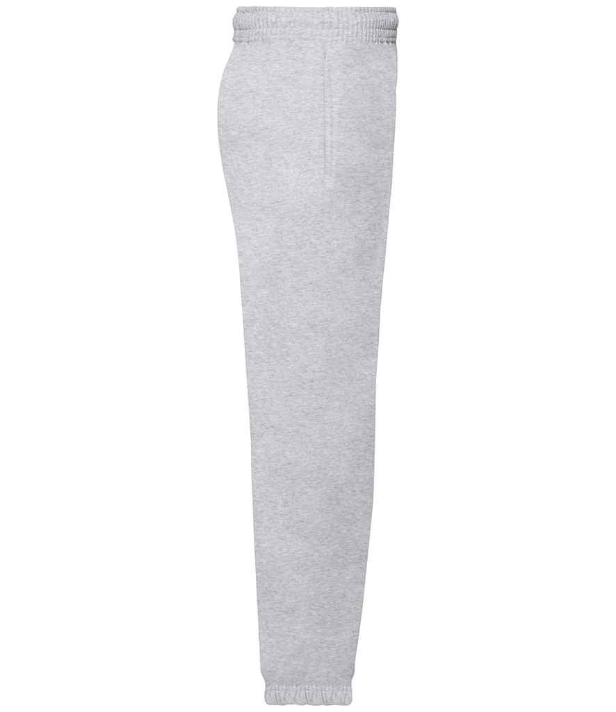 Fruit of the Loom Kids Elasticated Hem Jog Pants | Heather Grey Trousers - Lancashire Teamwear